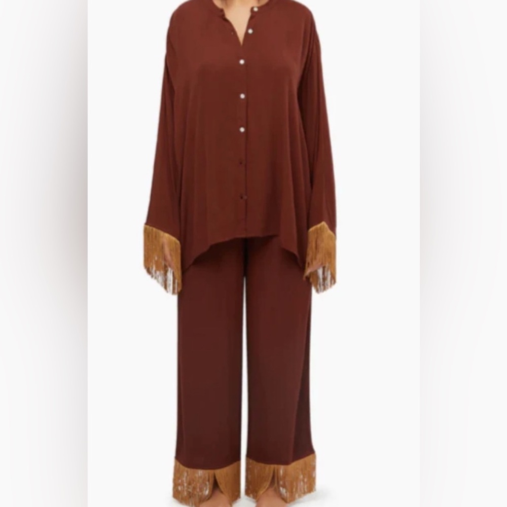 WeWoreWhat Fringe Pajamas Set